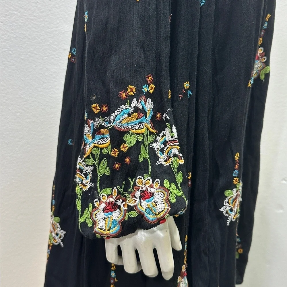 Free People Oxford Embroidered Mini Dress